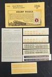 Champ Decals, #E-65, G. N. Empire Builder, Diesel Locomotive, 'o' Scale, Nos. Fixed Price $7.75.