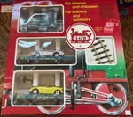 Lgb #72520 Limited Edition Automotive Transport Scale Starter Set. Fixed Price $400.00.