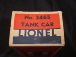Lionel 2465 Tank Car Original Box Only With Liner Condition. Fixed Price $65.00.