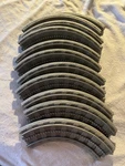 11 Lionel Hershey Polar Express Little Lines Curved Train Track Replacement. Fixed Price $9.99.