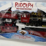 Rudolph The Red Nosed Reindeer Christmas Town Express Train Set Memory Lane 2006. Fixed Price $74.99.