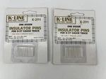K-line #K-291 O-27 Gauge Insulator Pins Model Train Track Accessory Lot Of. Fixed Price $10.78.