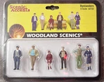 Scale Bystanders Woodland Scenics Train People # 2732. Fixed Price $23.98.