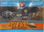 Lionel 6-31926 Area 51 Alien Recovery Train Sent; Mint Box Sealed. Fixed Price $420.00.