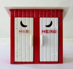 Plasticville Outhouse Scale SA-9 Model Train Railroad Rr. Fixed Price $12.95.