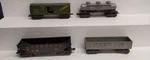 Marx Vintage Assorted Train Cars 347100, 21429, 284, 1950. Fixed Price $20.00.