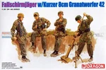 DML6373 1:35 Dragon Fallschirmjager 8CM GR.W.42 Mortar Team (4 Figure Set). Fixed Price $36.89.