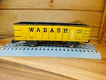 Marx 027 Gauge 4-WHEEL Yellow & Black Wabash 80982 Metal Railroad Gondola. Fixed Price $12.00.