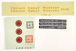 Champ Ho Scale Decal #SHS-399 Chicago Great Western Cab Diesel Locomotive. Fixed Price $7.99.