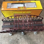 Mth Rail King 2-TRACK Steel Arch Bridge Rust Color 10-1058 Rare Large Size. Fixed Price $89.99.