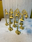 Qty 8 Mth #59 Cream Gooseneck Street Lamps. Fixed Price $70.00.