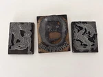 Vintage Swope Park Printers Block Advertisement Large Set Of 3 Kansas City Zoo. Fixed Price $39.99.