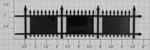 Lionel 256-11 3 Section Solid Center Fence (10). Fixed Price $40.00.