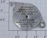 Lionel 2333-129 Battery Cover Swivel Plate W/lettering. Fixed Price $6.00.