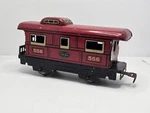 Marx Prewar Gauge #556 New York Central Red Caboose Tin Litho Train. Fixed Price $9.99.