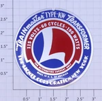 Lionel 20-50 Kw Transformer Nameplate With Adhesive. Fixed Price $5.00.