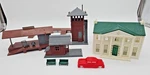 Vintage Plasticville Lot-colonial Mansion-loading Platform-switch Tower-shanty. Fixed Price $50.00.