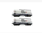 Roco Jura Cement Tank Car Set 6600191 Ho Scale Dc. Fixed Price $146.00.