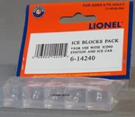 Lionel 6-14240 Gauge Ice Blocks 10 Pack. Fixed Price $6.99.