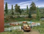 Walthers Scenemaster Ho Scale 3-RAIL Farm Fence Kit 949-4202. Fixed Price $11.34.