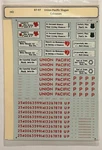 Microscale Ho Decal-union Pacific/up Slogan Cabooses #87-97. Fixed Price $6.50.