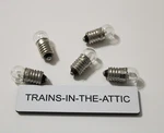 Lionel 1447WW Led Clear Bulb 18 Volt Screw Base Pack Of (5). Fixed Price $11.25.