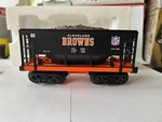 Mth Railking Trains Rare Nfl Cleveland Browns O27 Ore Car 30-75269 Used Box. Fixed Price $74.95.