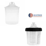 New Paint Mixing Cup Kit H/o Quick Hard Inner Lids 600ML Spray Gun Tool. Fixed Price $27.51.
