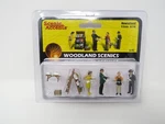Woodland Scenics 2740 Newsstand Pedestrians Shoppers Worker Accessory Set. Fixed Price $21.74.