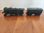 Lionel Train Locomotive Number 1656 With Coal Wagon. Fixed Price $125.00.