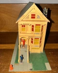 Scale Building Row House Victorian 1:87 Porch Figurines Chimney Plastic. Fixed Price $24.93.