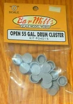 Bar Mills #4015 (o Scale) 55 Gallon Drum Cluster (plastic). Fixed Price $8.46.