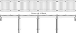 EH5025: Ng 64' Pile Trestle Wood Kit D&rg 1 BAY-4 Leg ON3/ON30 Scale Nib. Fixed Price $59.95.