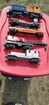 Lionel O27 Gauge Postwar 6250 Seaboard NW2 Diesel Switcher Work Train Set. Fixed Price $199.99.