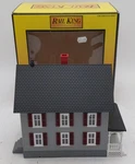 Mth 30-9024 Gauge Assembled Row House With Porch Gray W/red Shutters Ex/box. Fixed Price $39.99.