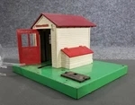 Vintage Lionelville Metal Post War #145 Automatic Gateman. Fixed Price $21.95.