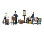 New Woodland Scale Train Figures Depot Workers & Accessories A2757. Fixed Price $29.95.