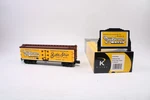 K-line K742-8034 Gauge Battleship Ham Wood-side Reefer W/billboard. Fixed Price $69.95.