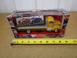 Peterbilt 335 Semi Truck Flatbed Car Hauler New Ray 1/43 Toy Diecast Box Z. Fixed Price $25.48.