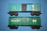 Marx #77003 B&m Boston Maine #176893 Nyc New York Central Boxcars. Fixed Price $17.95.