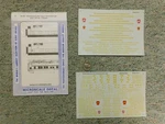 Microscale Decals Gauge 48-459 Pennsylvania Tuscan Red Passenger 2 Sheets L118. Fixed Price $13.99.