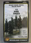 Woodland Scenics Ready Made Trees Conifer Colors Gauge Pine 12 Pk 6-8" WDS1582. Fixed Price $28.84.