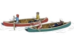 Woodland Scenics A2755 Scale Canoers. Fixed Price $25.69.