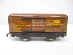 Marx 555 Boxcar Cnw 51998 Brown, Yellow Litho Whl Prewar Gauge X7844. Fixed Price $69.00.