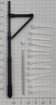 Lionel 3424-77B Black Tell Tale Pole Assembly Unassembled. Fixed Price $8.00.