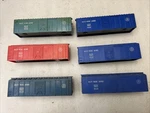 6-VINTAGE Marx O/O-27 #467110 B&o Baltimore Ohio Boxcars Shells See Ad. Fixed Price $11.95.