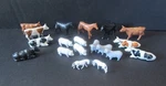 Plasticville 17 Farm Animals For Your Rural Layout O-scale Details Below. Fixed Price $17.95.