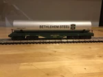 K-line Reading Flatcar With Bethlehem Steel Pipe. Fixed Price $200.00.