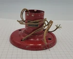 American Flyer 2210 Red Double Arm Lamp Post Base With Wiring. Fixed Price $20.00.