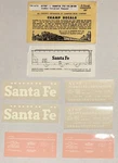 Champ Scale Decal-santa Fe/atsf Jumbo Covered Hop-red W/white Lett #CN-670. Fixed Price $8.50.
